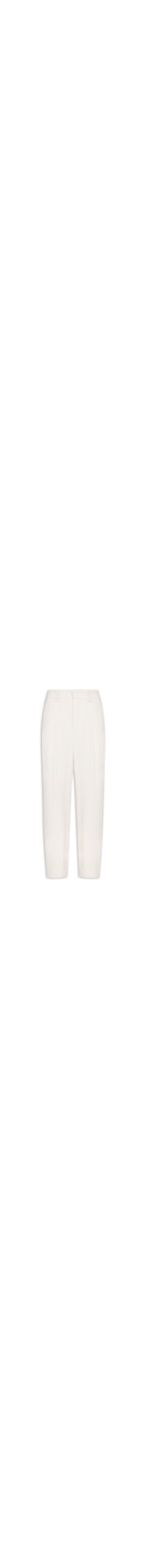 Calça Feminina de Crepe Whitecap - Off White