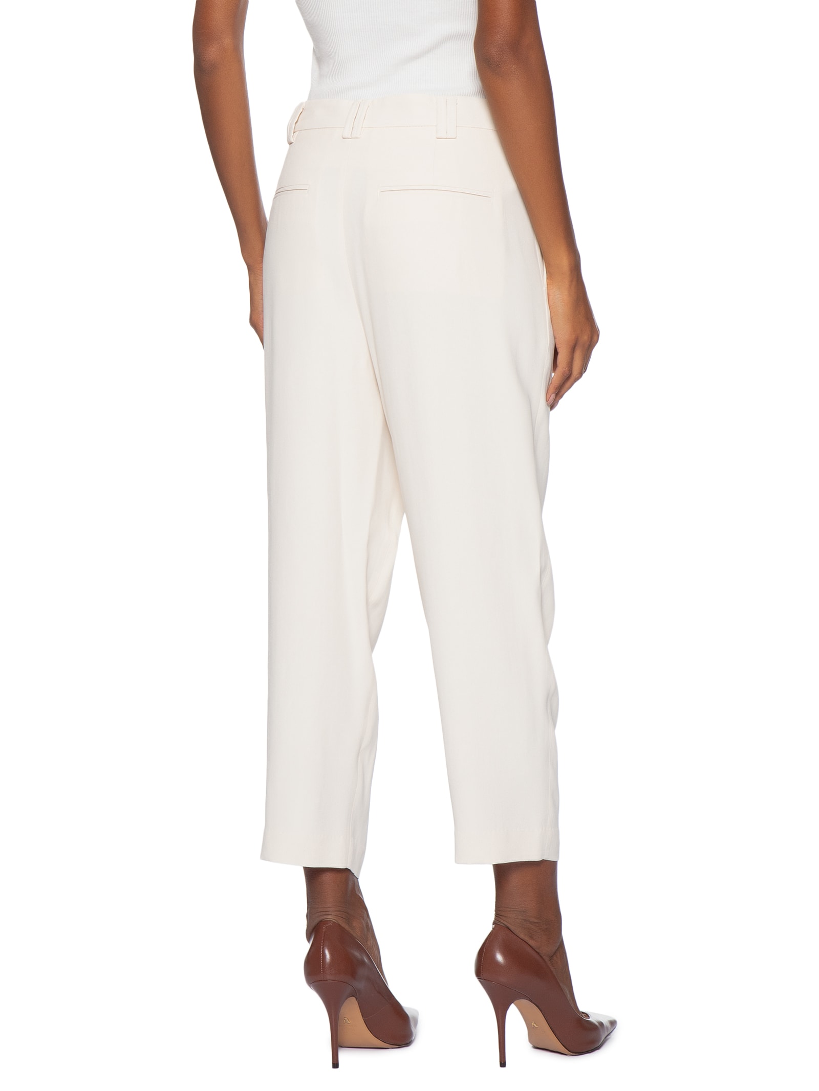 Calça Feminina de Crepe Whitecap Off White Animale