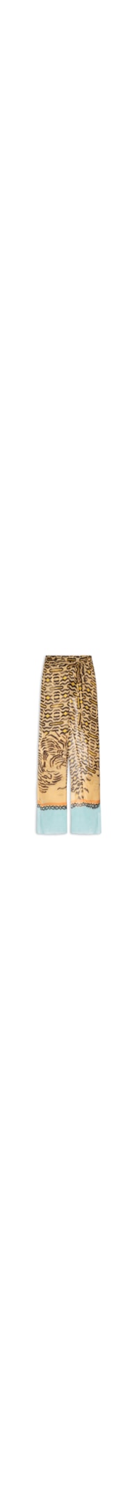 Calça Feminina De Georgette Estampada Transpassada - Animal Print
