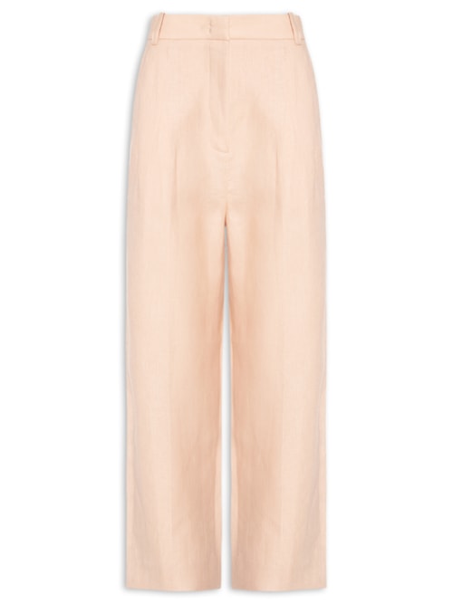 Calça Feminina De Linho – Bege