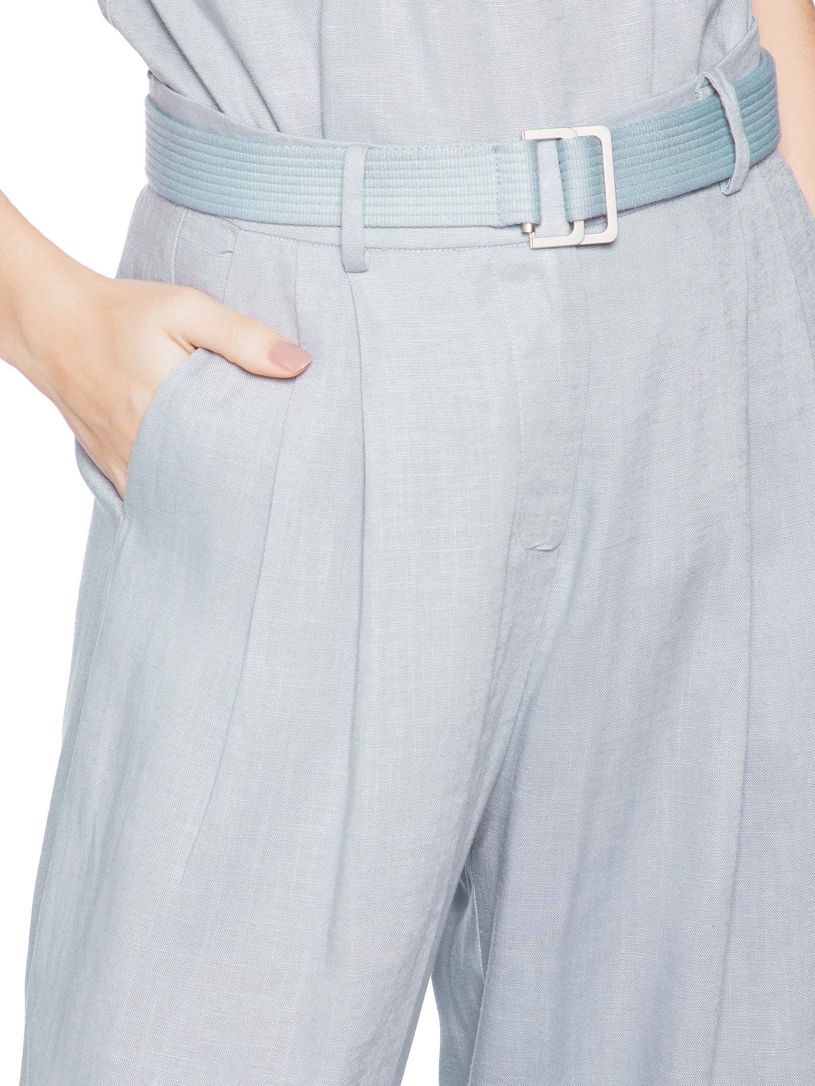 Calça Feminina De Linho Millie Azul Animale Jeans