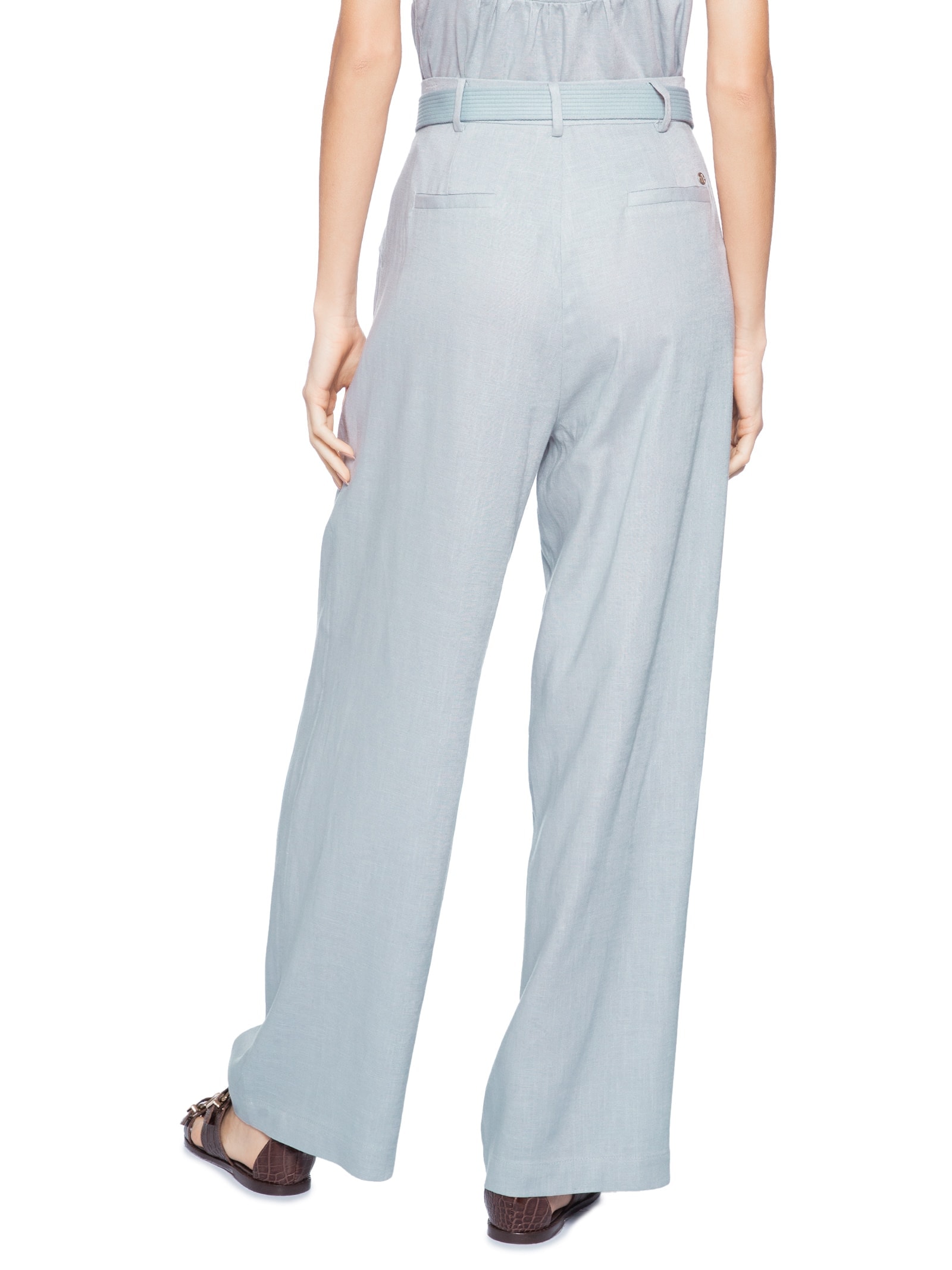 Calça Feminina De Linho Millie Azul Animale Jeans