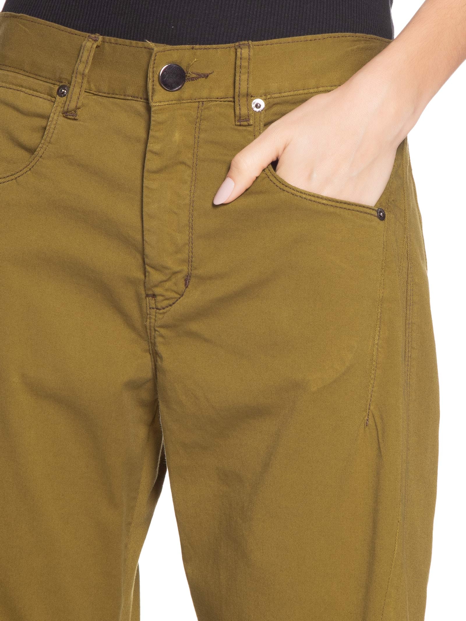 Calça Feminina De Sarja Antique Verde Animale