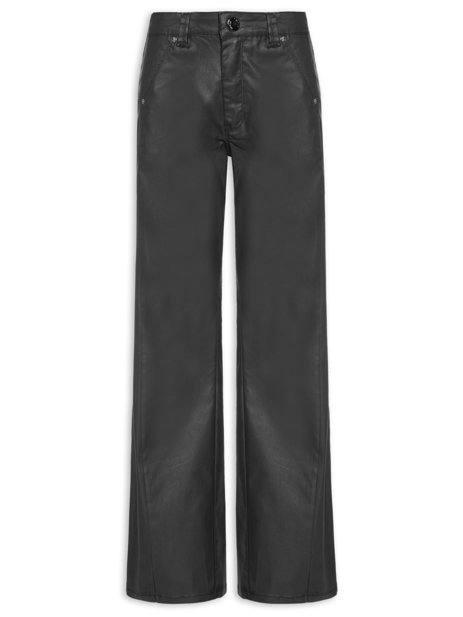 Calça Feminina  de Sarja Reta Preto Animale
