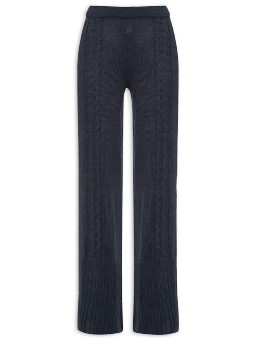 Calça Feminina De Tricot – Azul