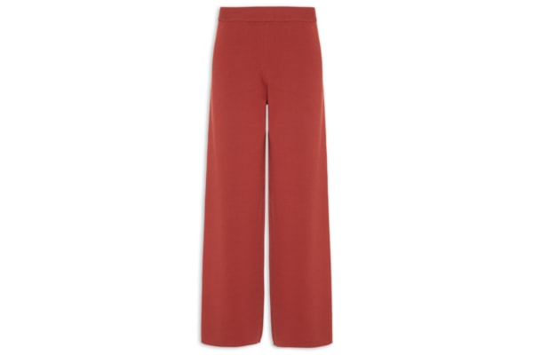Calça Feminina De Tricot Básica - Vermelho