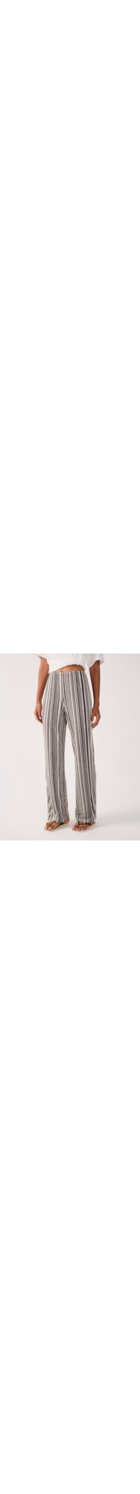Calça Feminina de Tule Estampa Listra Amar - Preto