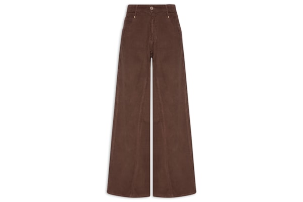 Calça Feminina De Veludo Dries - Marrom
