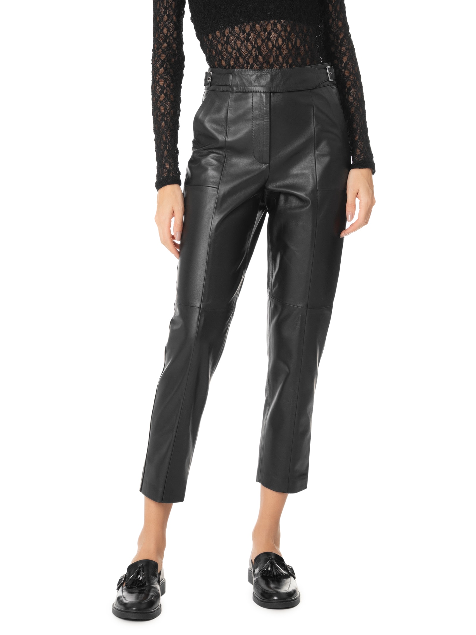 Calça Feminina Debora Couro Preto Le Lis