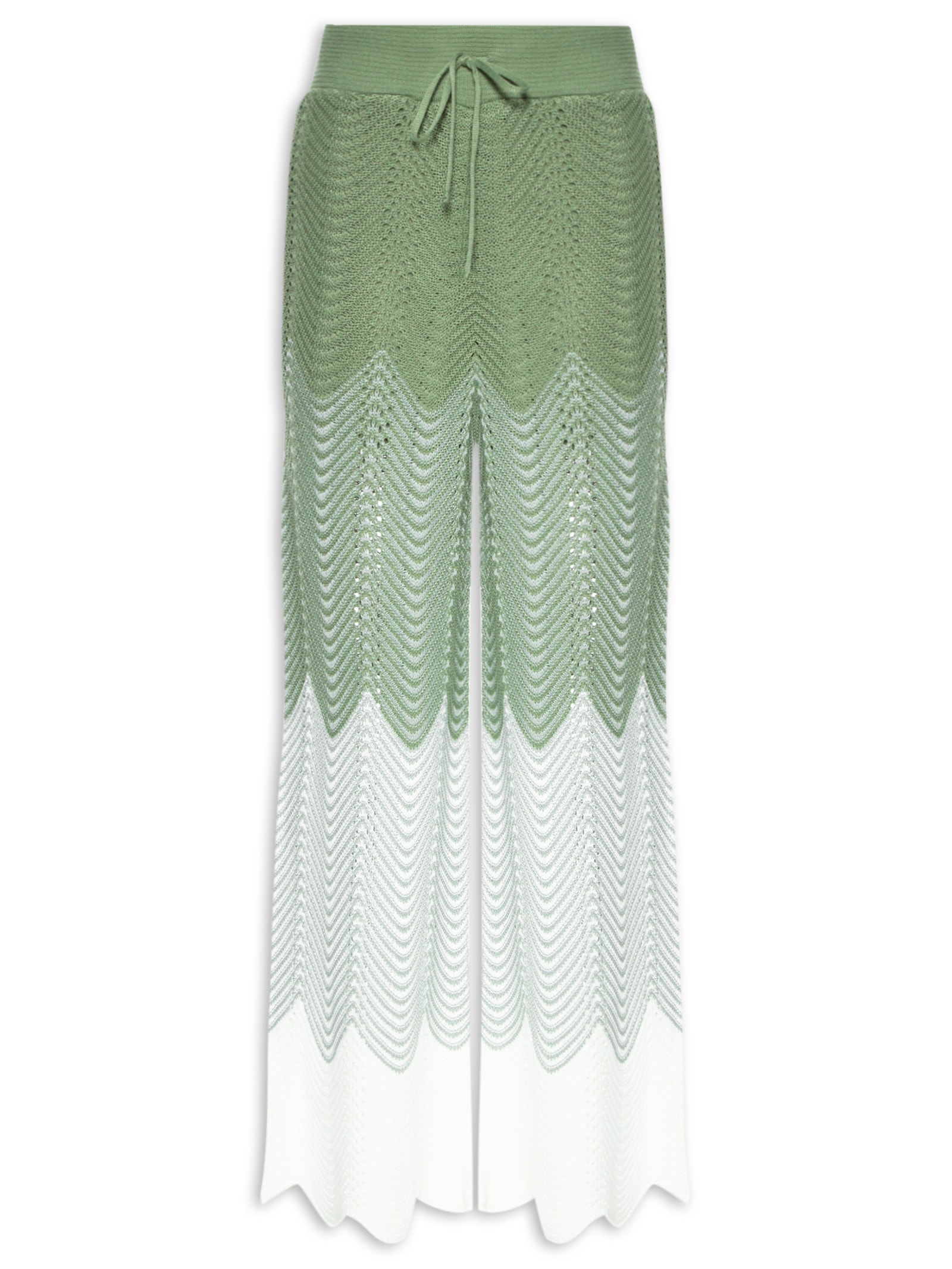 Calça Feminina Degradê Em Tricot Verde Market 33