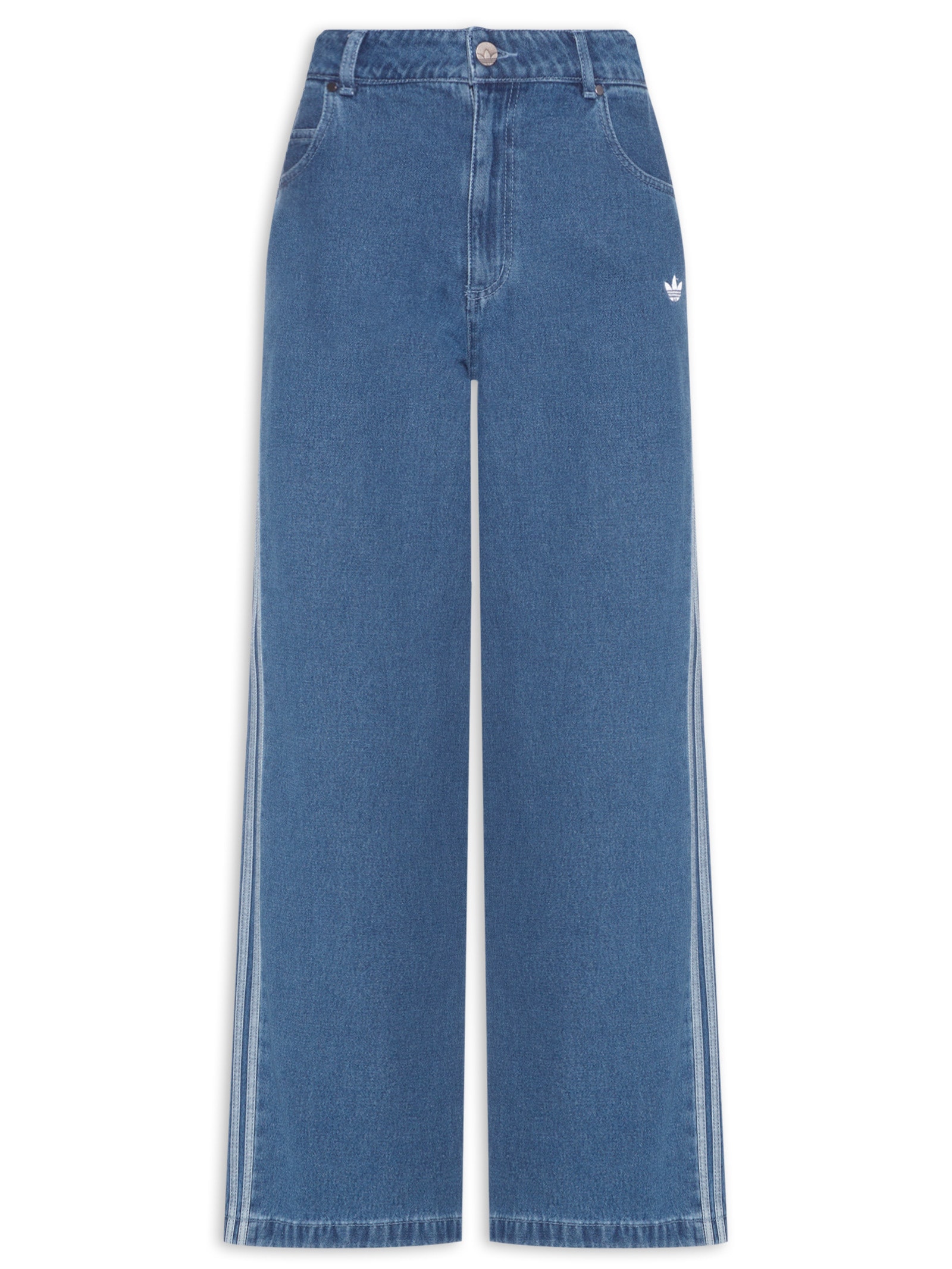 Calça Feminina Denim 3s Azul Adidas Originals