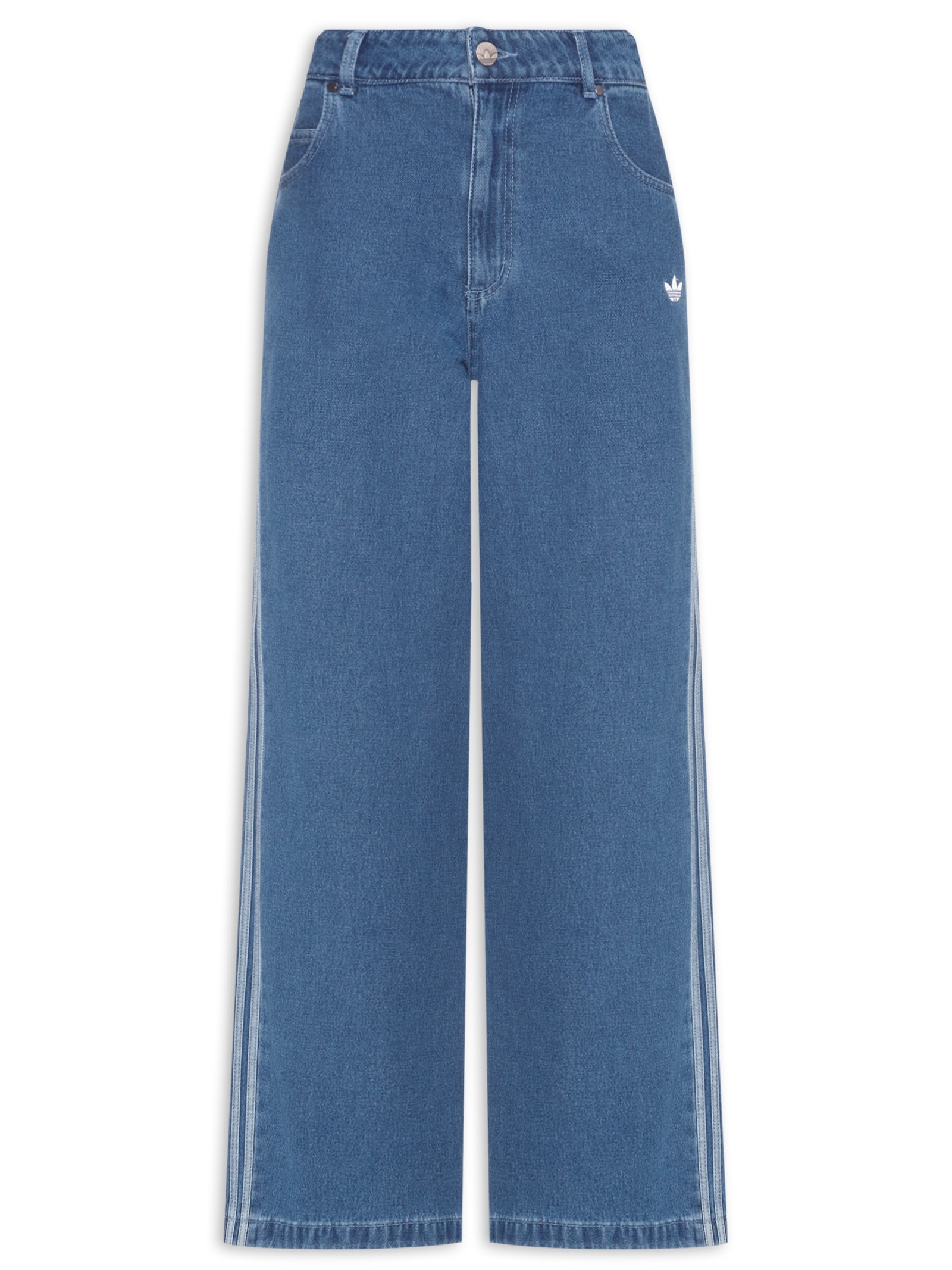 Adidas Originals Calça Feminina Denim 3s Azul