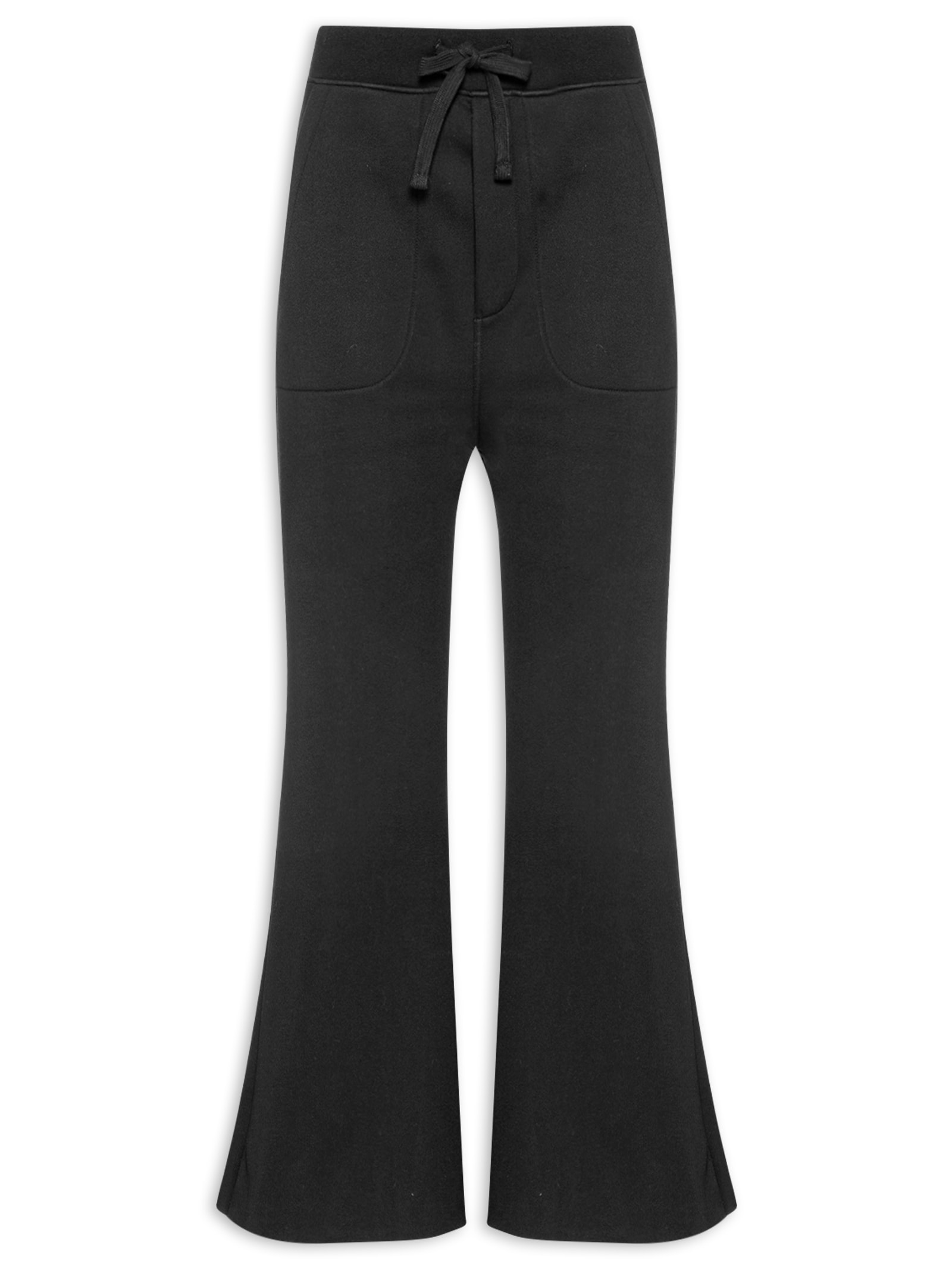 Calça Feminina Double Moletom Fleece Preto Osklen