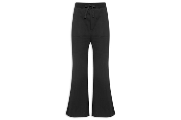 Calça Feminina Double Moletom Fleece - Preto