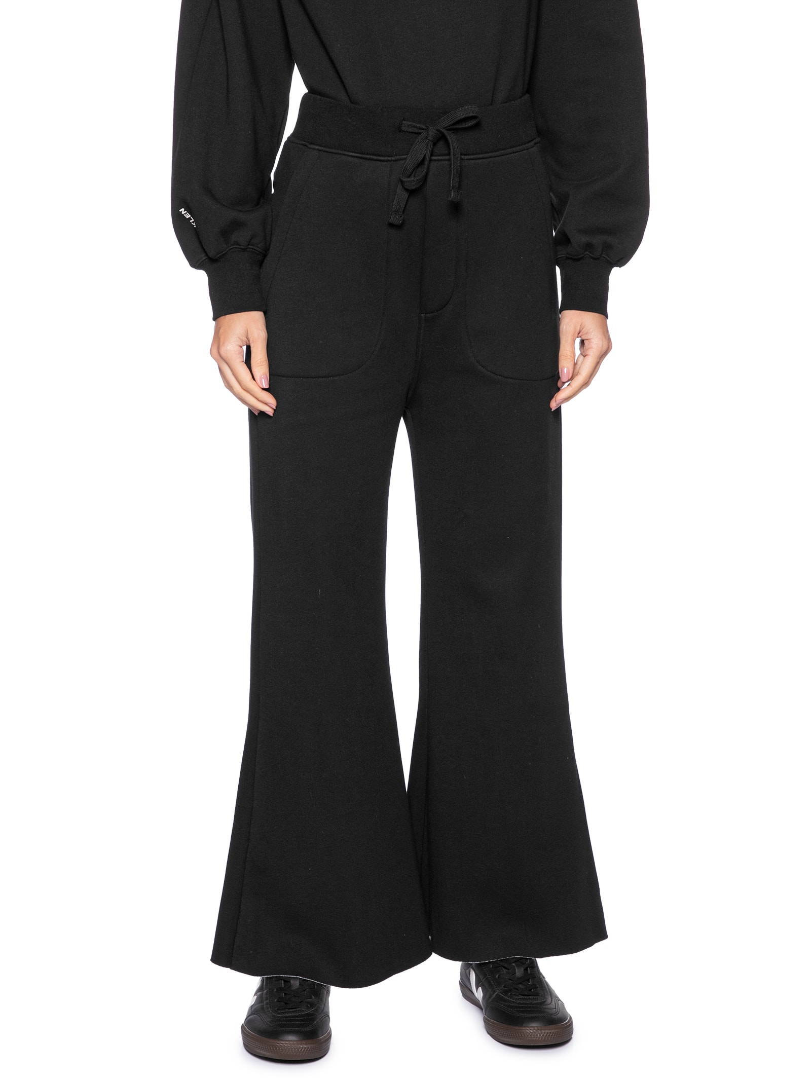 Calça Feminina Double Moletom Fleece Preto Osklen