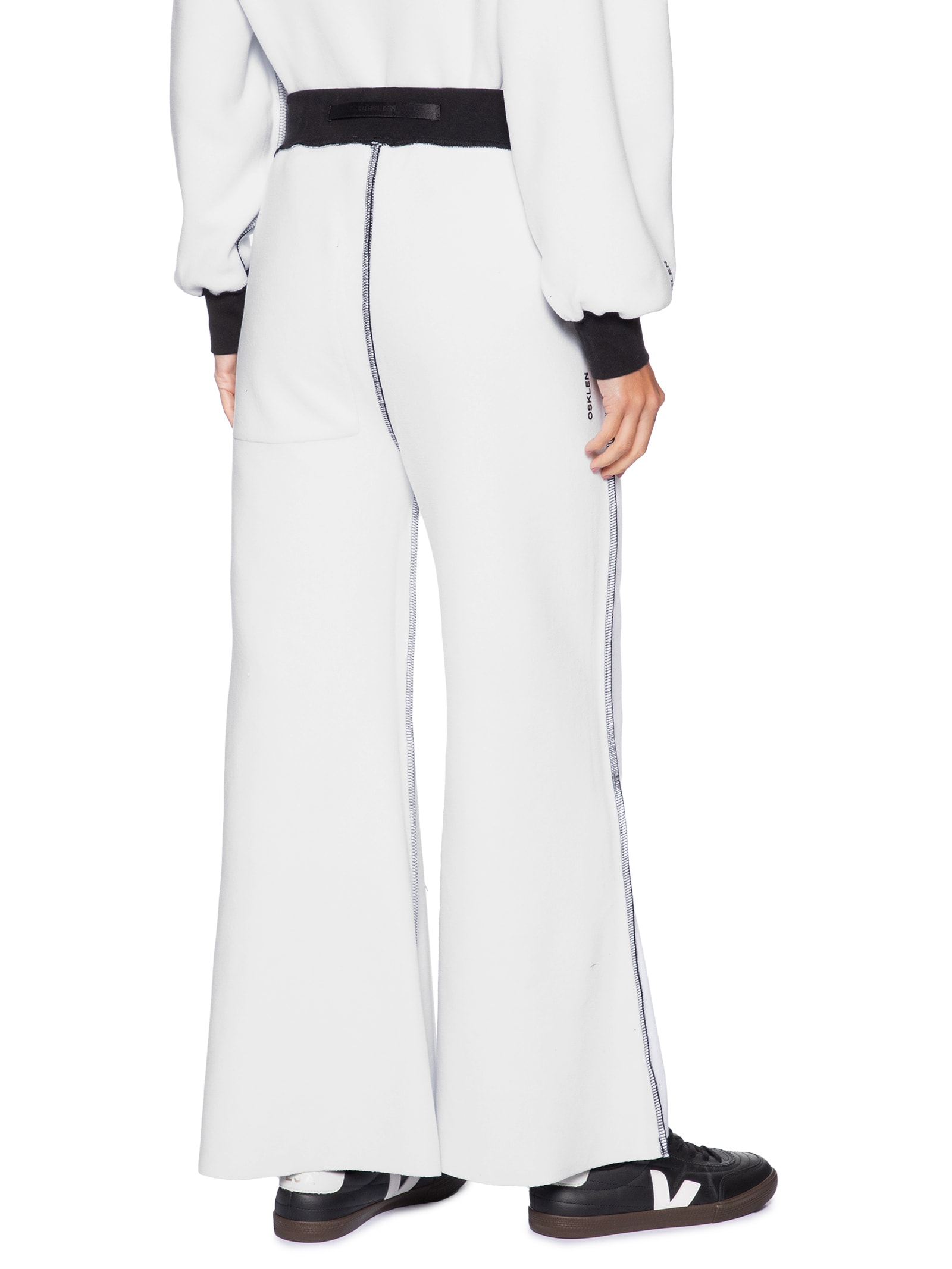 Calça Feminina Double Moletom Fleece Preto Osklen