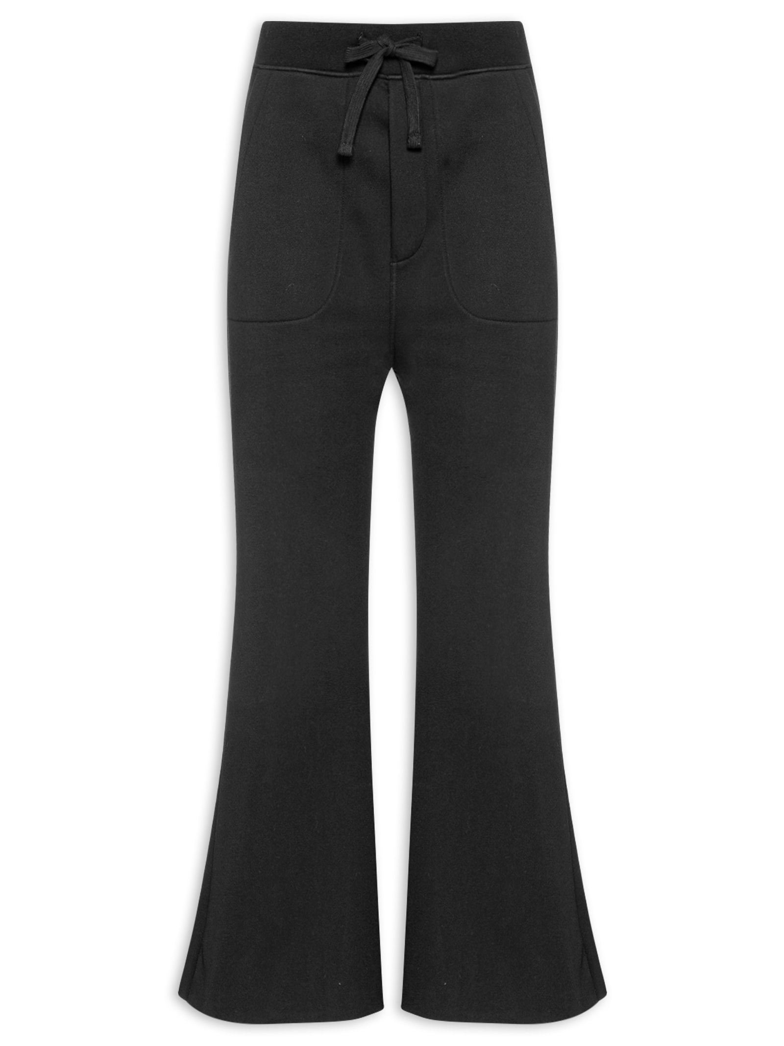 Calça Feminina Double Moletom Fleece Preto Osklen