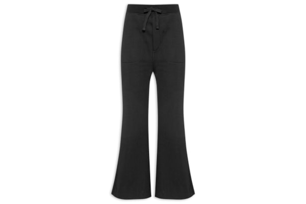 Calça Feminina Double Moletom Fleece - Preto