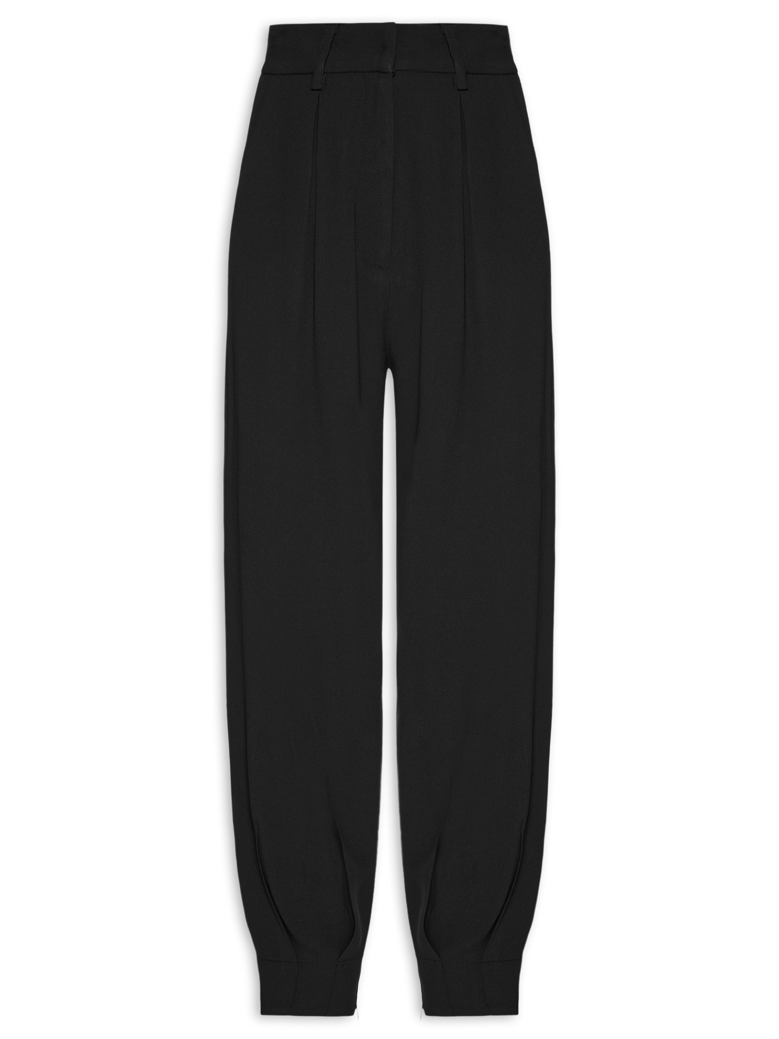 Calça Feminina Em Alfaiataria Cintura Alta Preto '2Essential