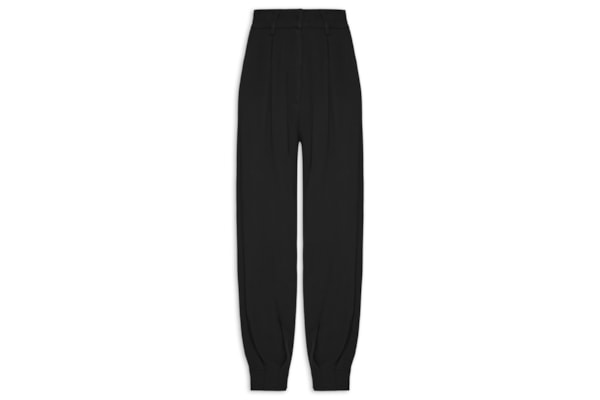 Calça Feminina Em Alfaiataria Cintura Alta - Preto
