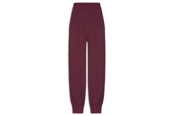 Calça Feminina Em Alfaiataria Cintura Alta - Roxo
