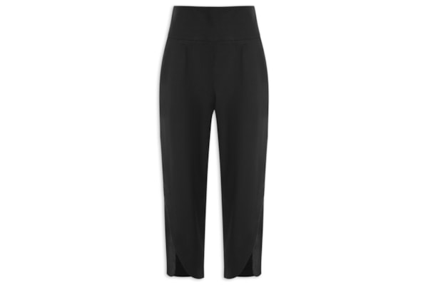 Calça Feminina Em Linho Misto - Preto