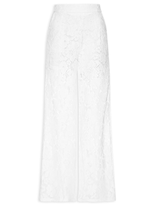 Calça Feminina Em Renda – Branco