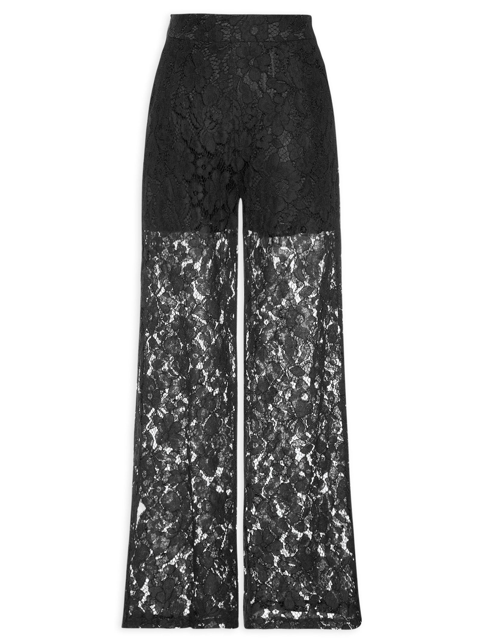 Calça Feminina Em Renda Preto Market 33