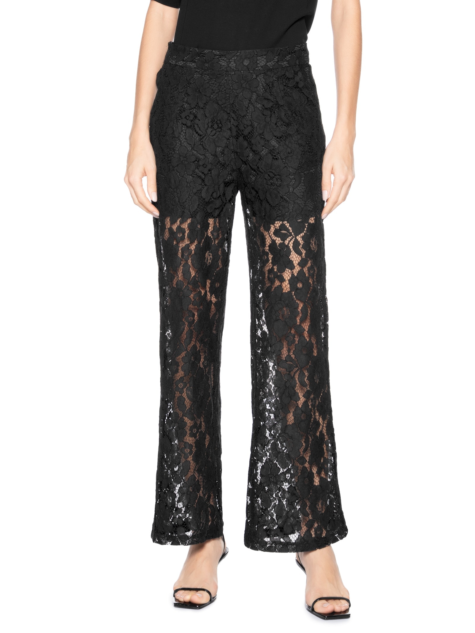 Calça Feminina Em Renda Preto Market 33