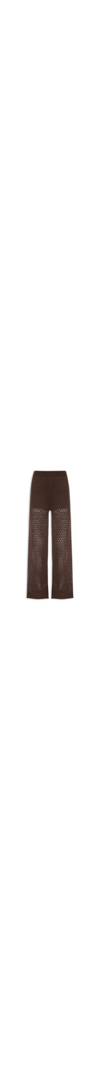 Calça Feminina Em Tricot - Marrom