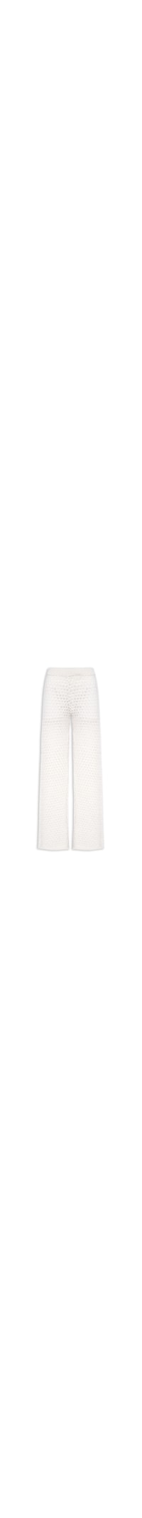 Calça Feminina Em Tricot - Off White