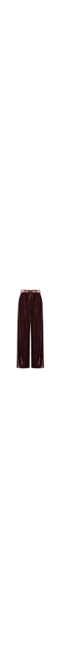 Calça Feminina Em Veludo Boho - Roxo
