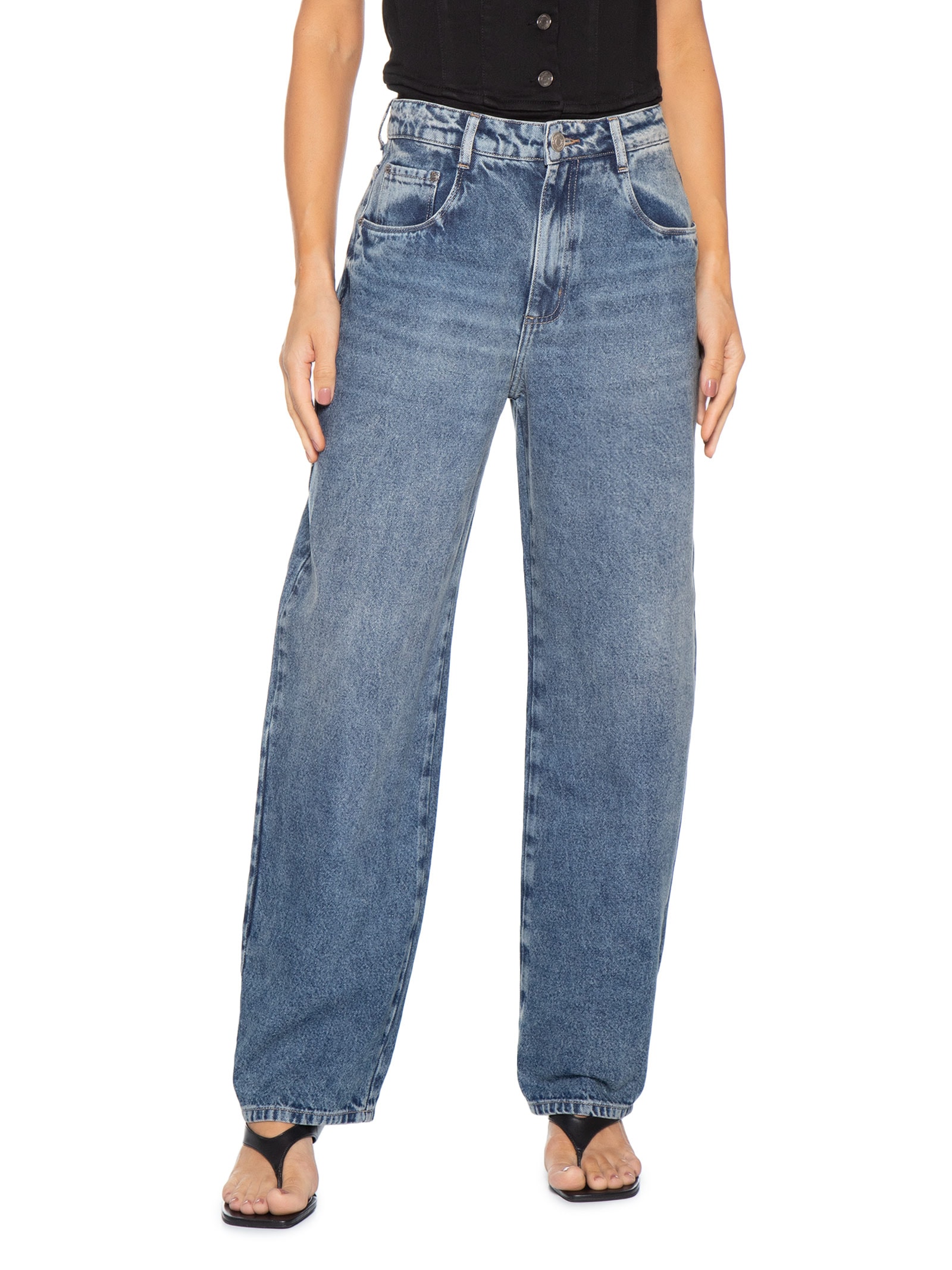 Calça Feminina Emy Azul P7 Jeans