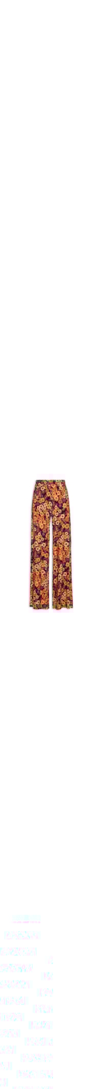 Calça Feminina Estampa Bem Querer - Laranja