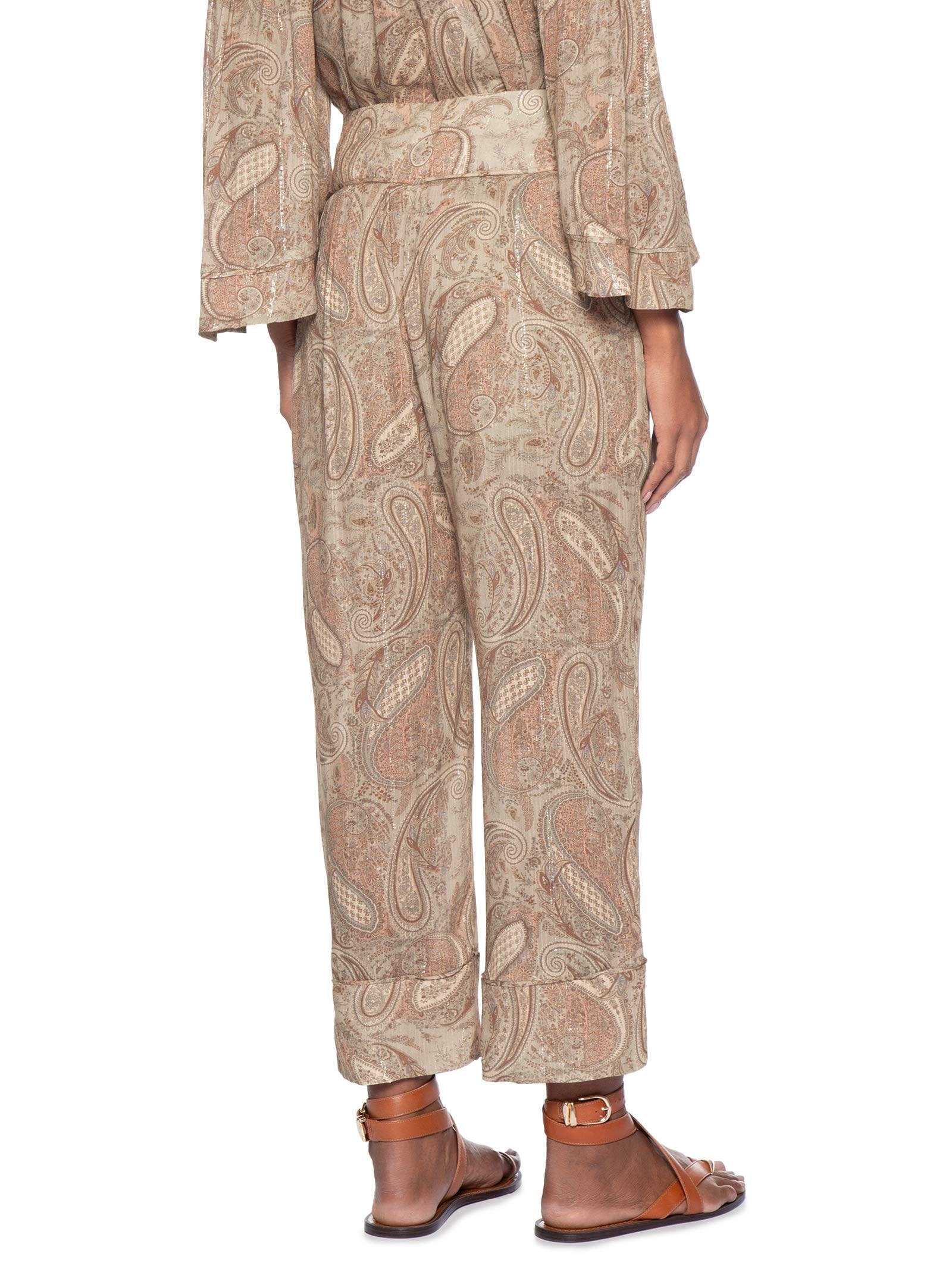 Calça Feminina Estampa Folk  – Rosa Maria Filó