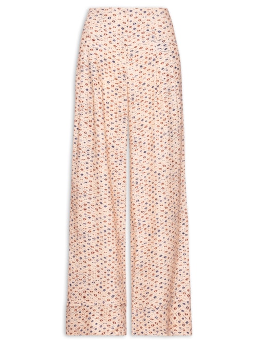 Calça Feminina Estampa Ink – Bege