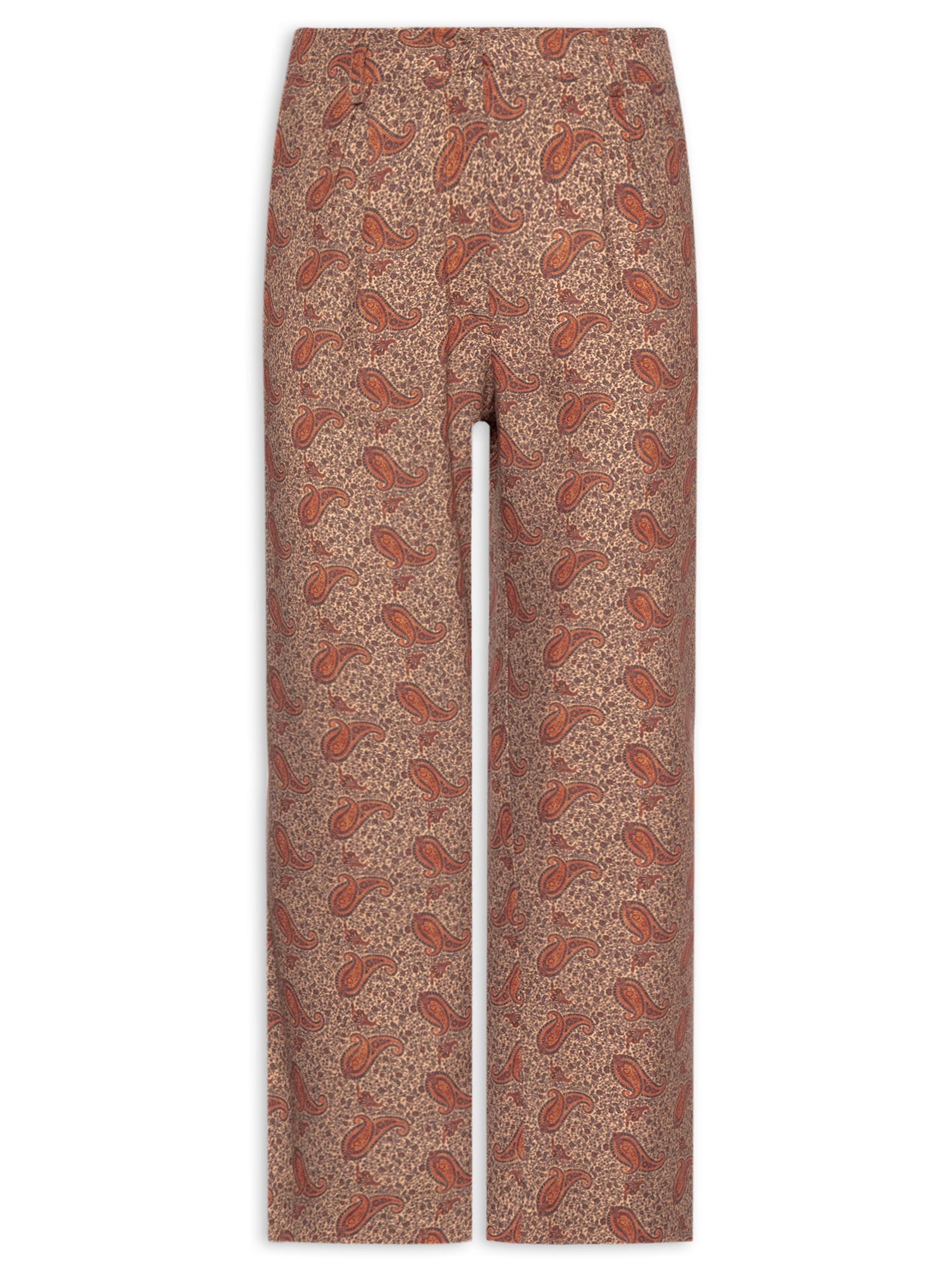 Calça Feminina Estampa Maya Marrom Maria Filó