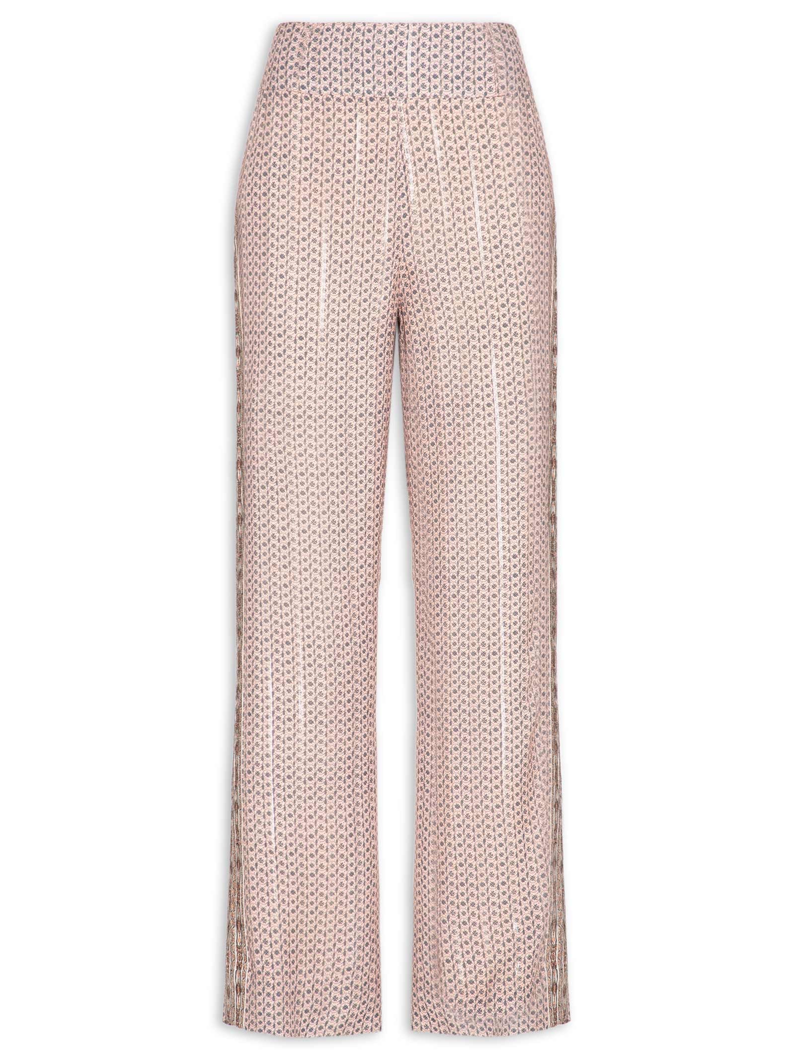 Calça Feminina Estampa Mini Flor Rosa Maria Filó