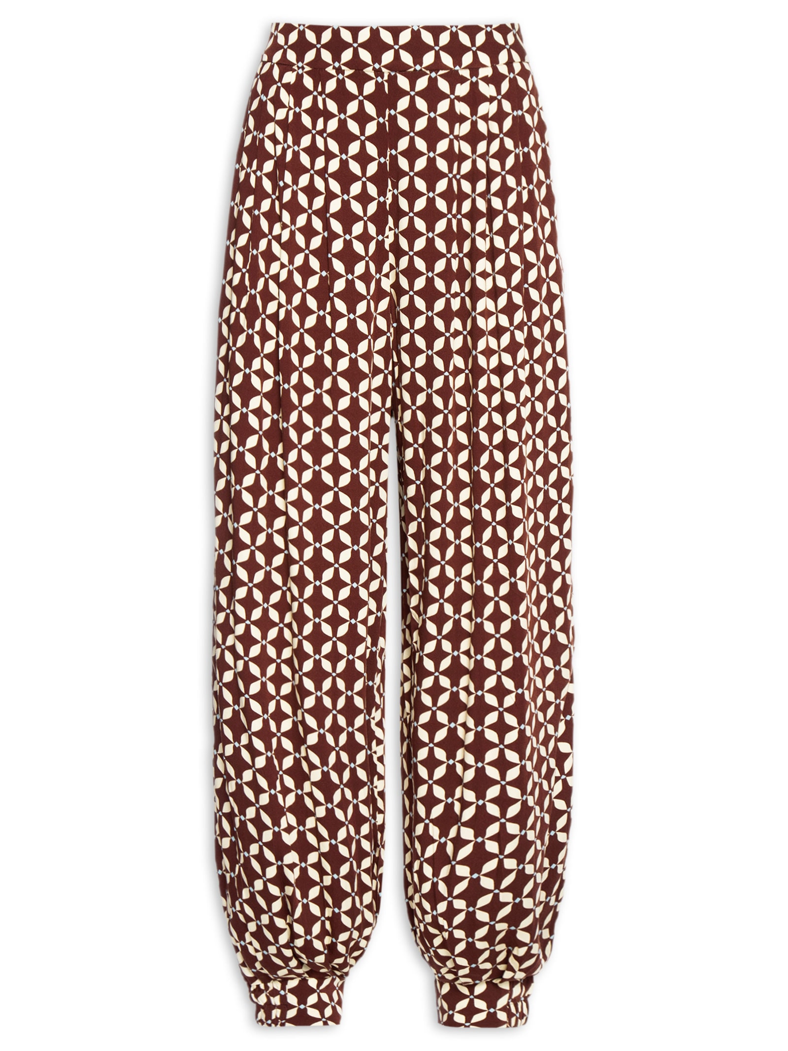 Calça Feminina Estampa Peixito Marrom Dress To