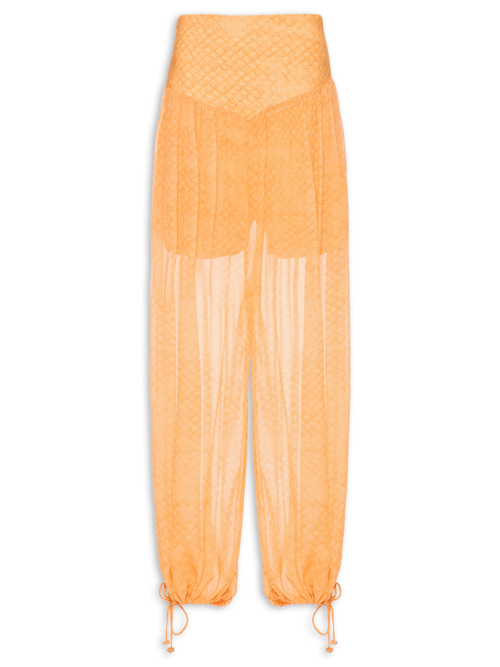 Calça Feminina Estampada Laranja Open