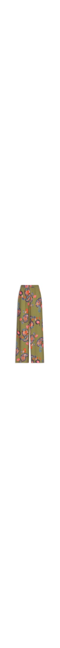 Calça Feminina Estampada Paisley Acqua - Verde