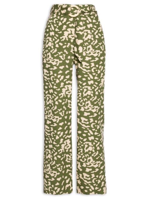 Calça Feminina Estampada - Verde