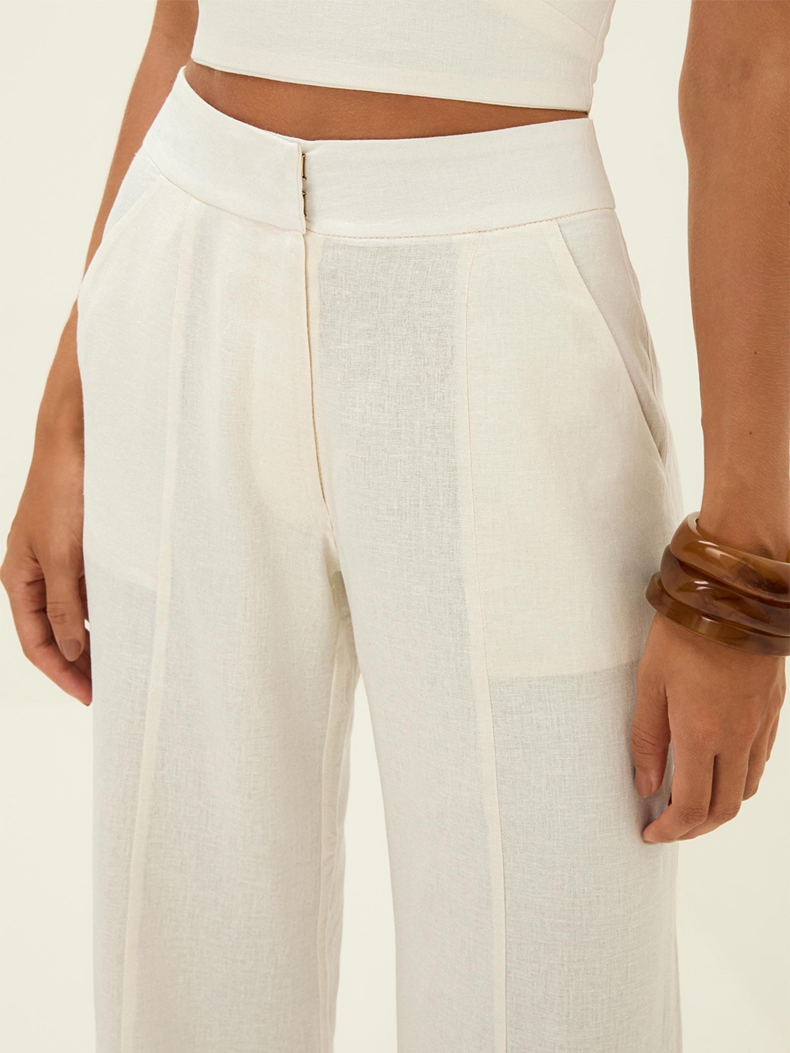 Calça Feminina Estela Branco Vix