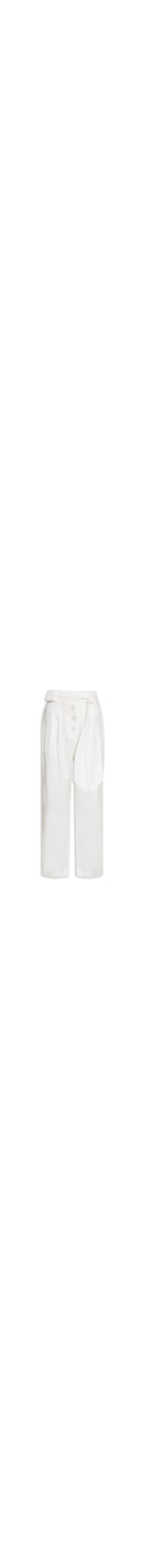 Calça Feminina Faixa Botões - Branco