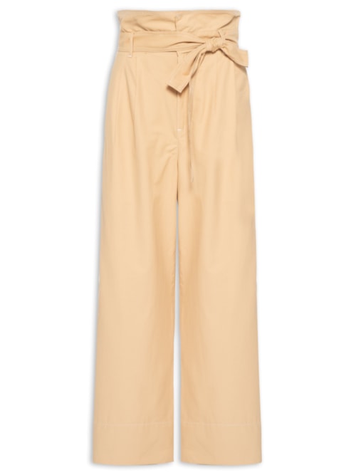 Calça Feminina Faixa Pesponto – Bege