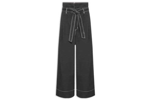 Calça Feminina Faixa Pesponto - Preto