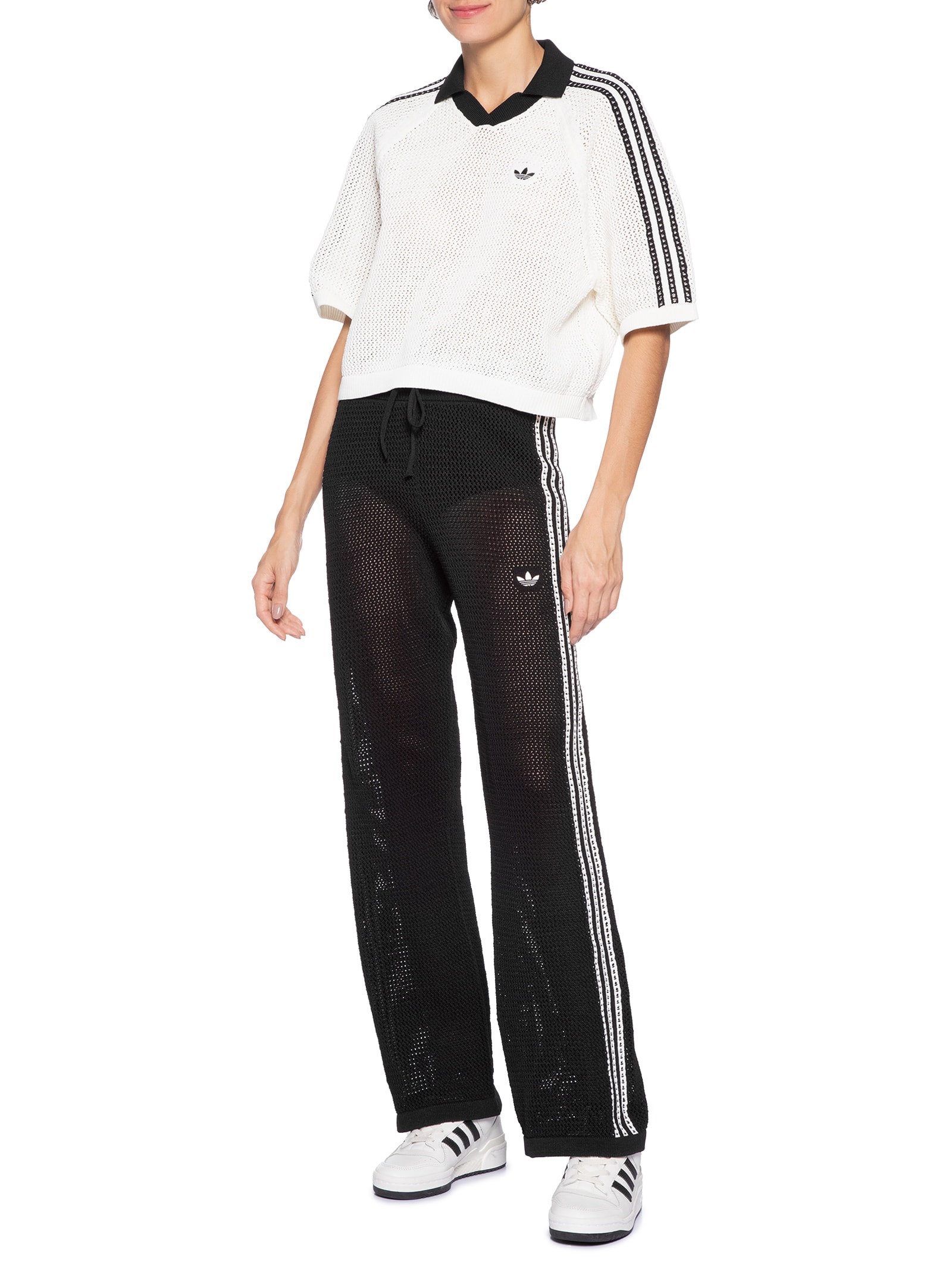 Calça Feminina FB Crochet TP Preta Adidas Originals