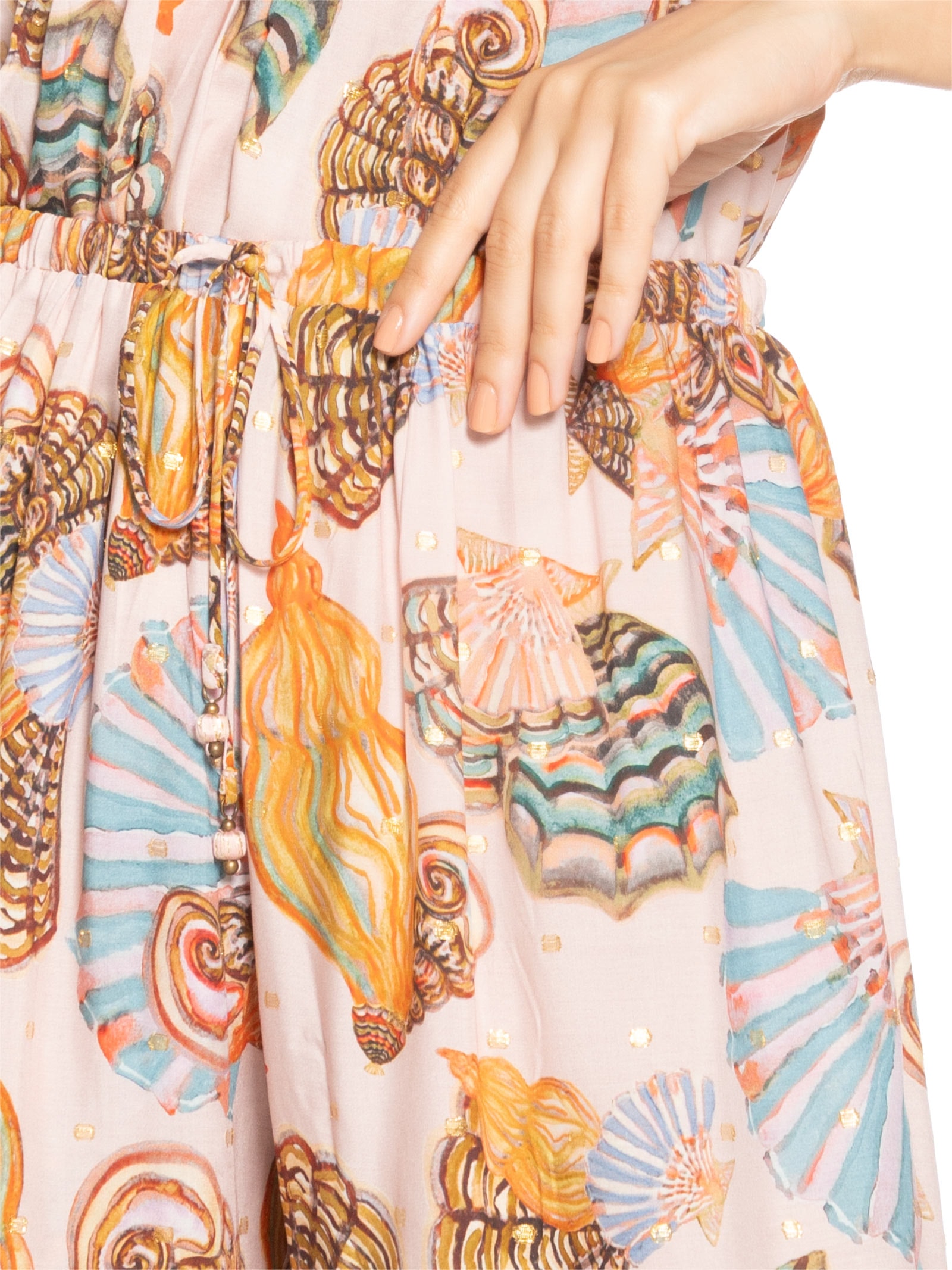 Calça Feminina Festa Concha Rosa Farm