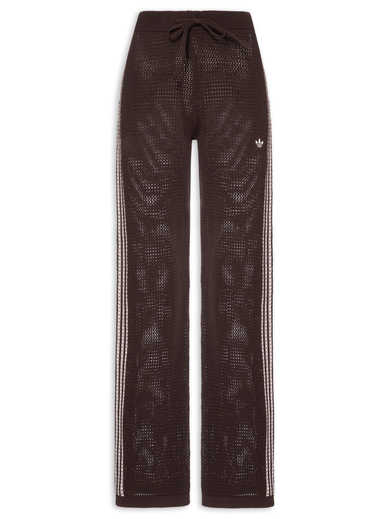 Calça Feminina Firebird Crochet Marrom Adidas Originals