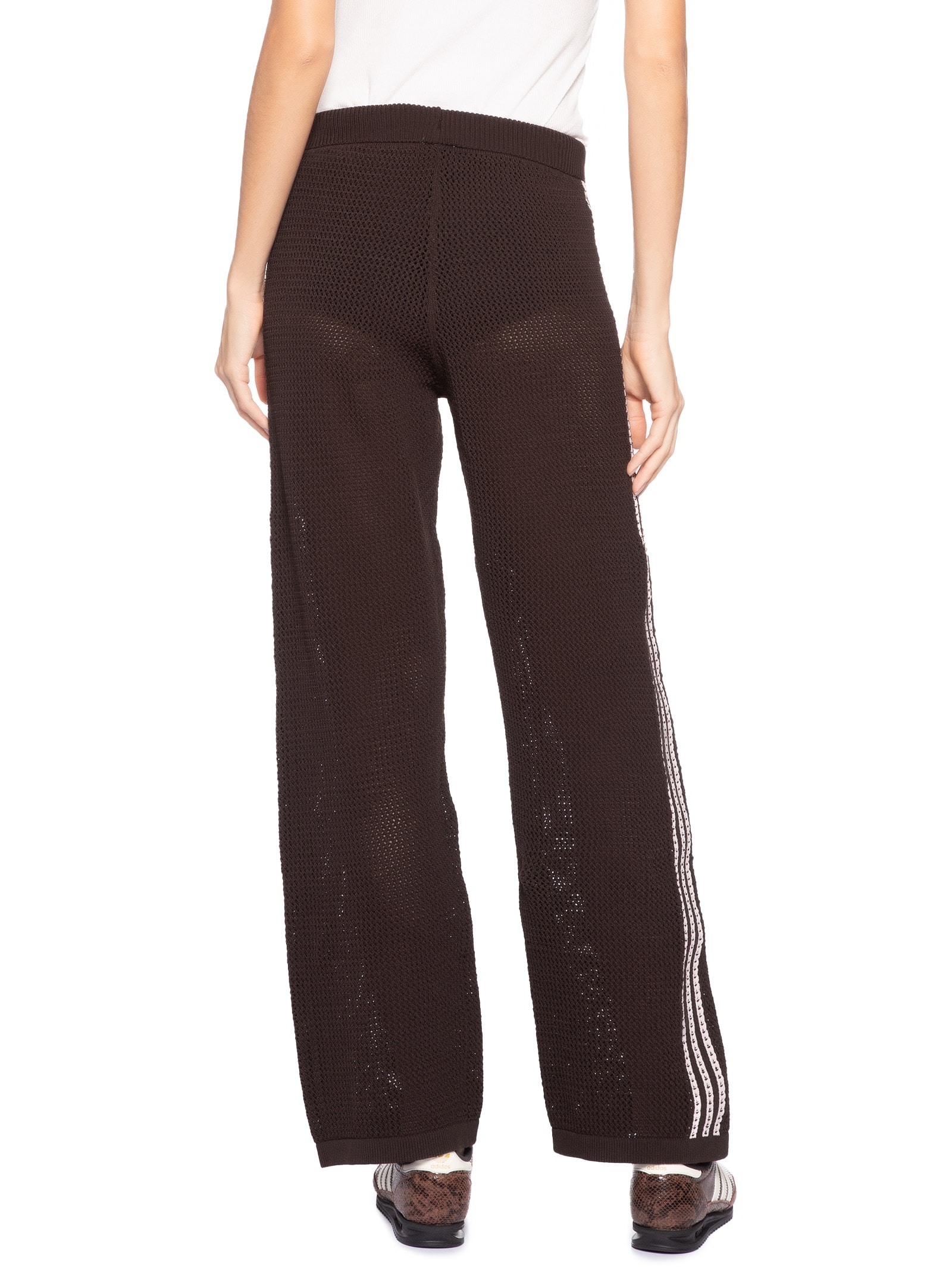 Calça Feminina Firebird Crochet Marrom Adidas Originals